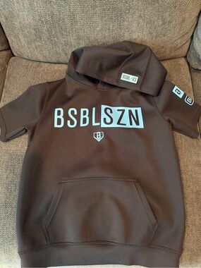 BSBL SZN Kids' Short-Sleeve Hoodie
